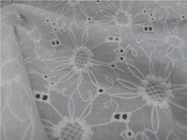 100% bómull útsaumur dúkur